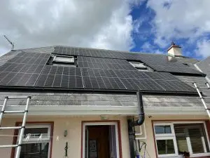 saving electricity with solar panels
