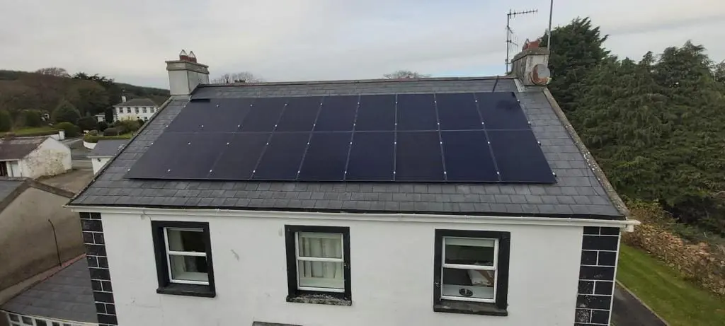 22kW SolarEdge Solar array installed at O Regan Farm in Co Waterford