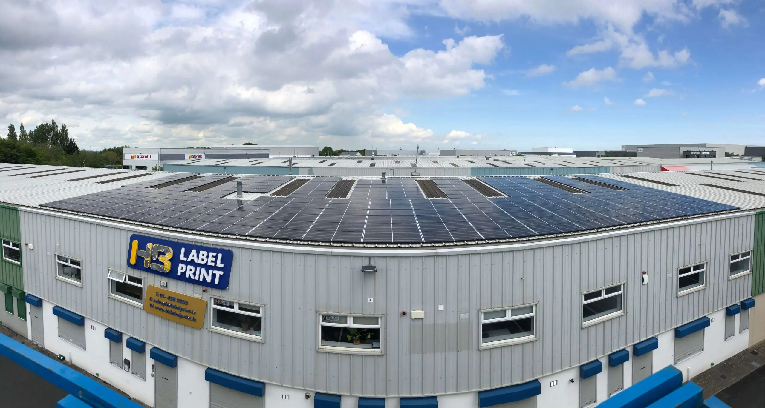 HB Label Print 90kW Commercial Solar Installation