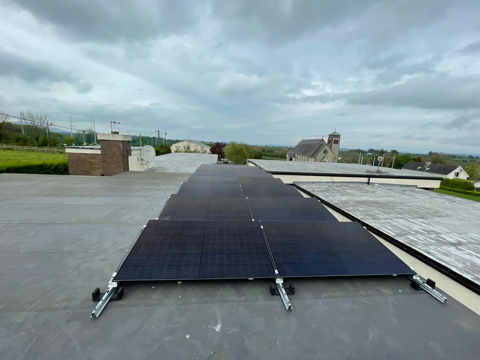 Completed 6kW SolarEdge Solar PV Array at Rathgormack Boys National School